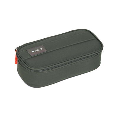 Bold Pencil Case, dark olive