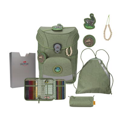 DDD-ErgoFlex Easy ECO, Green Planet, Schulranzen-Set 5-tlg.