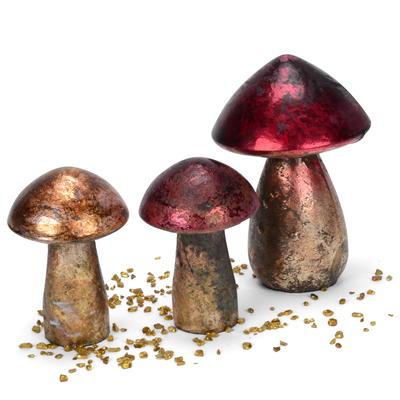 Deko-Pilz Metallic, Herbst, Herbstdeko