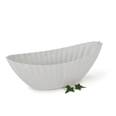 Deko-Schale mit Rillenstruktur, Schale, Kunststoff-Schale, Pflanzgef, Pflanzschale
