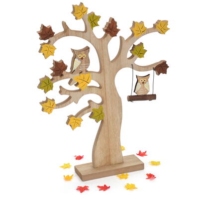Dekobaum Holli aus Holz, Baum aus Holz, Herbstbaum, Herbstdeko