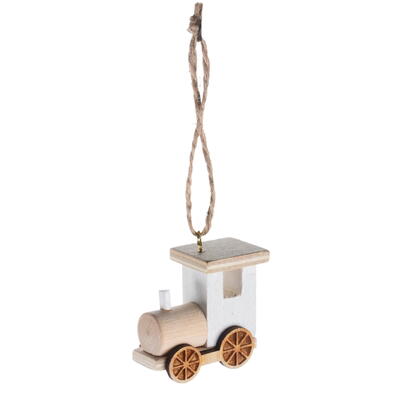 Dekoh�nger Eisenbahn, Eisenbahn zum H�ngen, Holz-Lok zum H�ngen, Baumschmuck, Weihnachtszug, Weihnachtsdeko