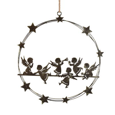 Dekohnger Engelchen, Metallhnger, Kranzhnger, Weihnachtshnger, Dekohnger Engel, Trhnger, Fensterhnger