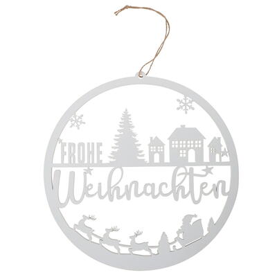 Dekohnger Frohe Weihnachten, Holzhnger, Schriftzug, Fensterhnger, Trhnger, Weihnachtshnger