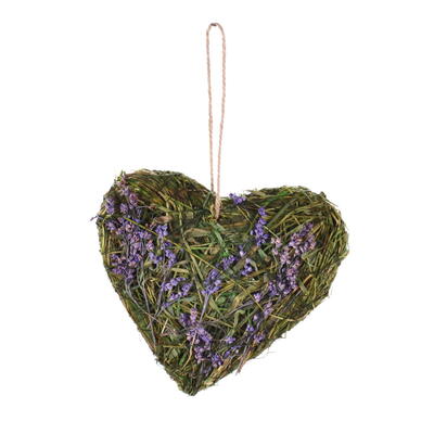 Dekoh�nger Heu/Lavendelherz, Lavendelherz zum H�ngen, Heuherz zum H�ngen, Naturdeko, Herzdeko, Herzh�nger Heu