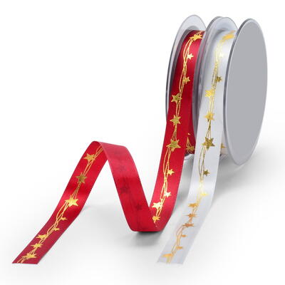 Dekorband, Dekoband Weihnachten, Band, Bnder, Band Sterne, Dekoband Sterne, Geschenkband, Weihnachtsband,