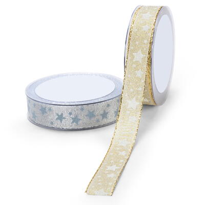 Dekorband Heaven, Weihnachtsband, Sternband, Sternenband, B�nder, Geschenkband, Band mit Sternen