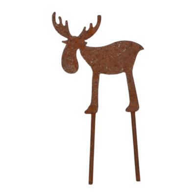 Dekostecker Elch, Rost, Deko Weihnachten, Weihnachtsdeko, Rost Deko, Edelrost