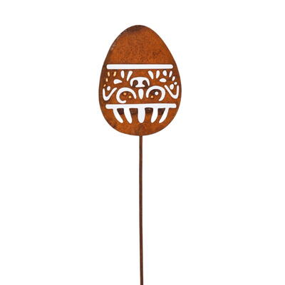 Dekostecker Osterei, Roststecker, Osterstecker, Osterdeko, Gartenstecker, Rostdeko