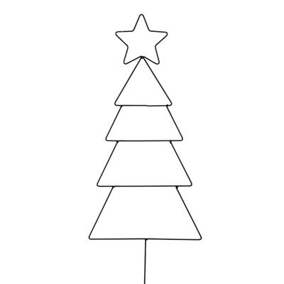 Dekostecker Tanne, Gartenstecker, Metalltanne, Weihnachten, Advent, Gartenstecker Weihnachten, Dekostecker
