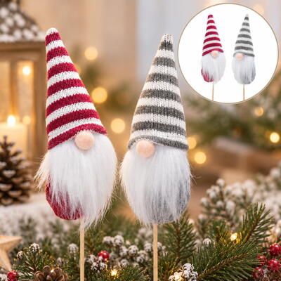Dekostecker Wichtel, Wichtel zum Stecken, Wichtel-Stecker, Weihnachtswichtel, Weihnachtsdeko, Wichtel