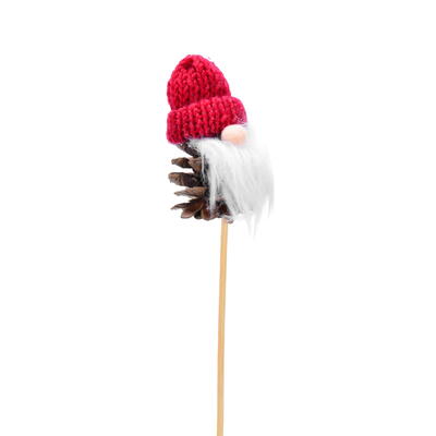 Dekostecker Zapfenwichtel, Wichtel zum Stecken, Blumenstecker Wichtel, Wichtelstecker, Wichtel-Blumenstecker, Weihnachtsstecker,
