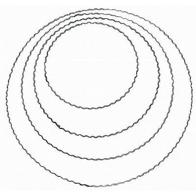 Drahtring gewellt, Adventskranzreifen, Flachdraht