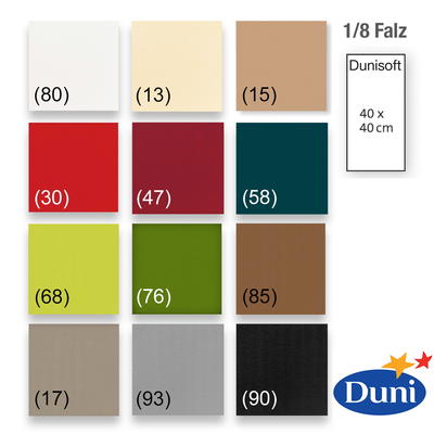 Dunisoft-Servietten 1/8 Falz