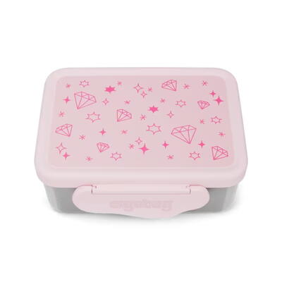 Edelstahl Brotdose Glitzer, Edelstahl Lunchbox, Lunchbox, Vesperbox, Brotzeitdose, Ergobag Brotbox