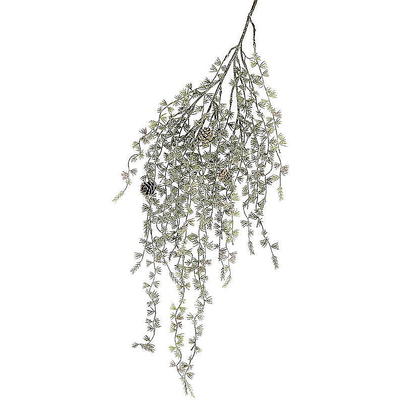Eis Lrchenzweig beglittert, Kunstblume, knstliche Pflanze, Weihnachtsdeko, Deko Weihnachten