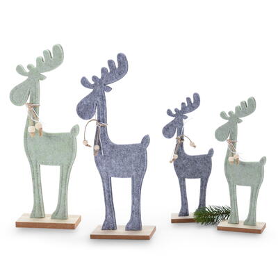 Elch, Filz-Elch, Filzelch, Deko-Elch, Dekoelch, Weihnachtsfigur Elch, Weihnachtselch