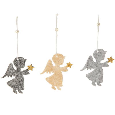 Engel zum Hängen, Dekohänger Engel, Dekoengel, Engel aus Filz zum Hängen, Weihnachtsdeko