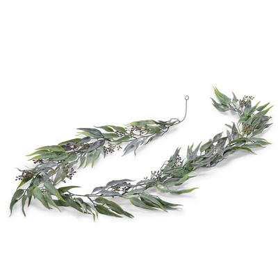 Eukalyptus-Girlande, Blattgirlande, Wintergirlande, knstliche Girlande, Eukalyptus, Kunstblumen