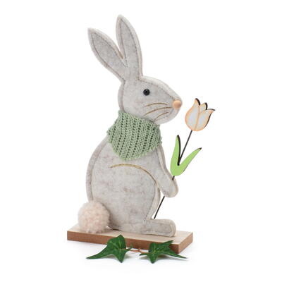 Filz-Hase, Filzhase, Dekohase, Osterhase, Osterdeko, Hasenfigur, Dekofigur Hase 