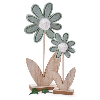 Filzblumen Weiß – 12 Stück, Ca. 5 Cm, Als Tischdekoration Oder Streudeko