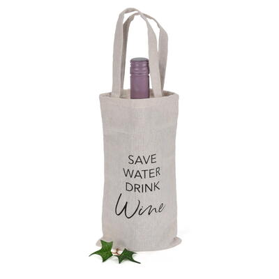 Flaschentasche Wine, Flaschentasche, Geschenktasche, Tasche fr Flaschen, Flaschentte, Stofftasche fr Flaschen