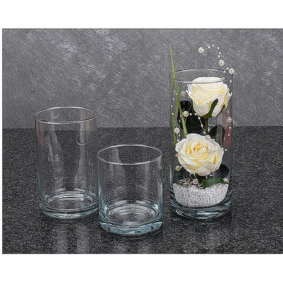 Glasgefäß Cyli, Vase, Glasvase, Blumenvase, Dekoglas