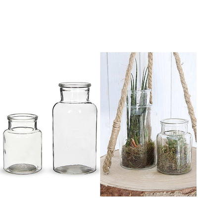 Glasvase Medicine, Dekoglas, Glasgefäß, Teelichthalter