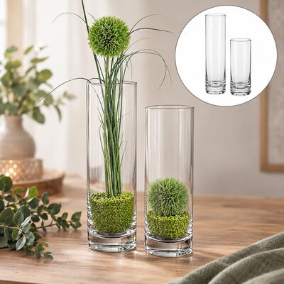 Glasvase Solifleur Ø 6 cm, Vase, Blumenvase, Dekoglas, Glasgefäß günstig online bestellen