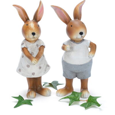 Hasen Figuren Osterhasen Baumann Osterdekoration Creative kaufen -