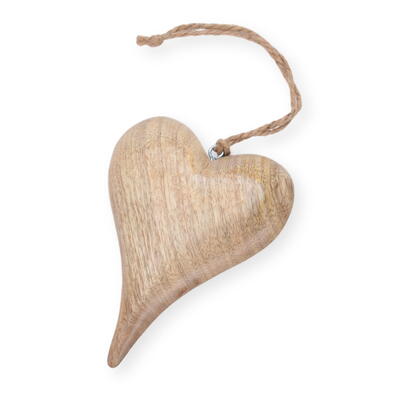 Herzh�nger aus Holz, Dekoh�nger Herz, Holzherz zum H�ngen, Herzdeko