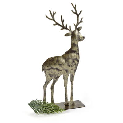 Hirsch Antigone zum Stellen, Metallhirsch, Deko-Hirsch, Weihnachtsdeko, Walddeko