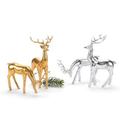Hirsch, Hirsche, Deko-Hirsche, Reh, Walddeko, Winterdeko, Weihnachtsdeko
