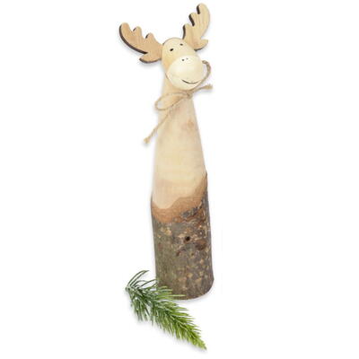 Holz-Elch,  Weihnachtsdeko, Holzdeko