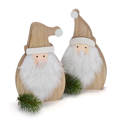 Holz-Nikolaus, Wichtel, Weihnachtsdeko, Winterdeko, Holzdeko Advent und Weihnachten