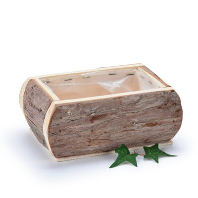 Holz-Pflanzkiste natur, Holzkiste zum Bepflanzen, Holzgef, Naturdeko, Holztopf