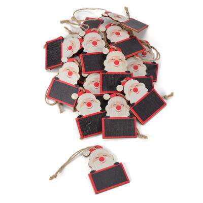 Holzanhnger Santa, Holz, Weihnachtsdeko, Weihnachtsdekoration, Geschenkanhnger, Nikolaus, Geschenkverzierung, Dekoanhnger