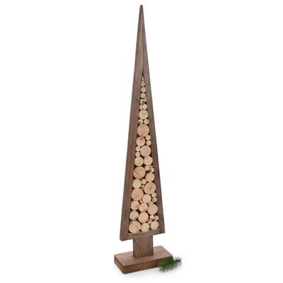 Holzscheiben-Baum, Holz-Dekobaum, Holzbaum, Weihnachtsdeko, Weihnachtsbaum