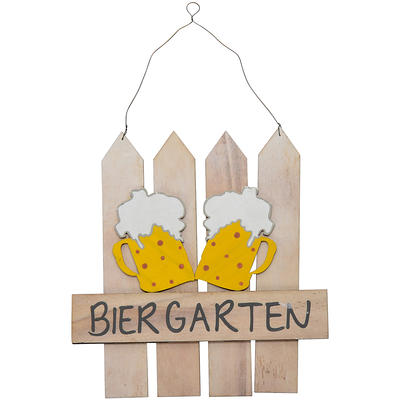 Holzschild Biergarten, Trschild, Schild Garten, Wanddekoration