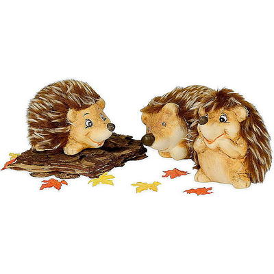 NEU! HERBSTDEKORATION 6 Stück süsse IGEL-TEELICHTE in einer Box