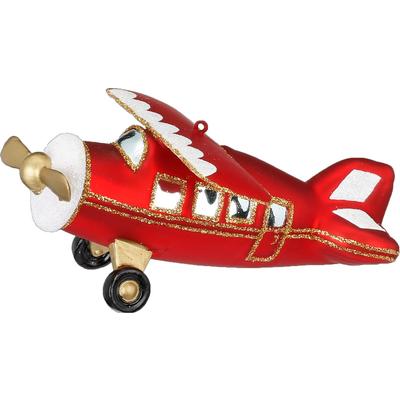 Inge-Glas Christbaumschmuck 'Flugzeug', Weihnachten, Weihnachtsdeko