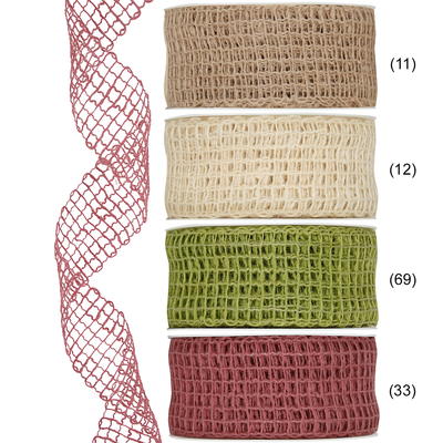 Juteband Gitterband, Jute, Dekoband