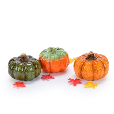 Krbis, Krbisse, Herstdeko, Herbst, Keramikkrbis, Keramik-Krbis-Set