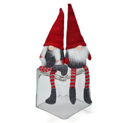 Kantenhocker Wichtelpaar, Dekofigur, Weihnachtsdeko, Zwerg, Wichtel