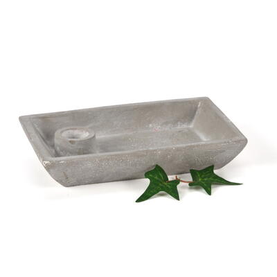 Kerzenschale, Kerzenhalter Beton, Kerzenhalter grau, Kerzenstnder, Betondeko
