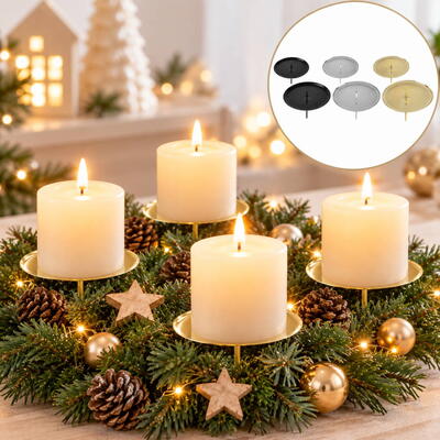 Kerzenstecker, Kerzenteller, Adventskranzkerzenhalter, Kerzenhalter, Kerzenhalter für Adventskranz günstig online bestellen