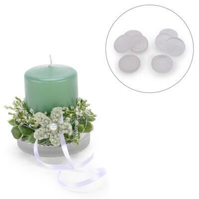 Kerzenteller, Glasteller, Glasschale, Kerzenuntersetzer, Glasuntersetzer