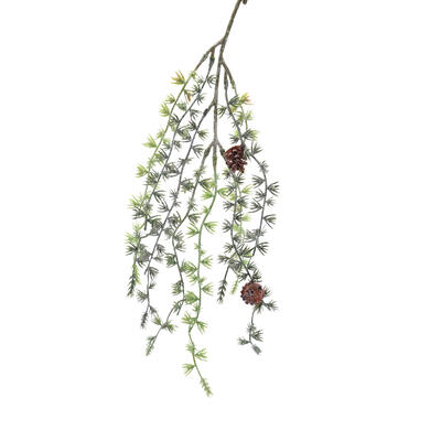Lrchenzweig mit Zapfen, Kunstblume, knstliche Pflanze, Weihnachtsdeko, Deko Weihnachten