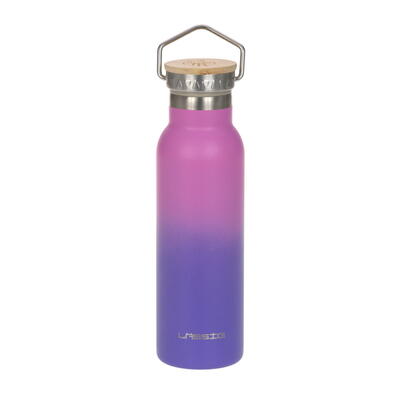 Lssig Edelstahl Trinkflasche 460 ml, Unique Gradient, blau