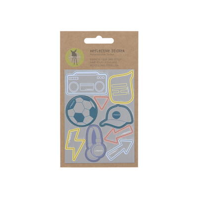 Lssig Reflective Sticker-Set, Football